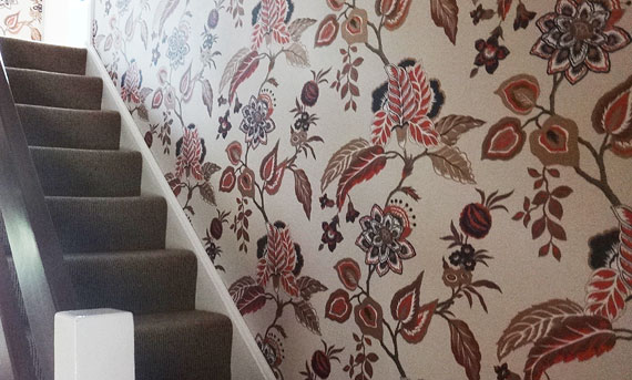 decorated stairs